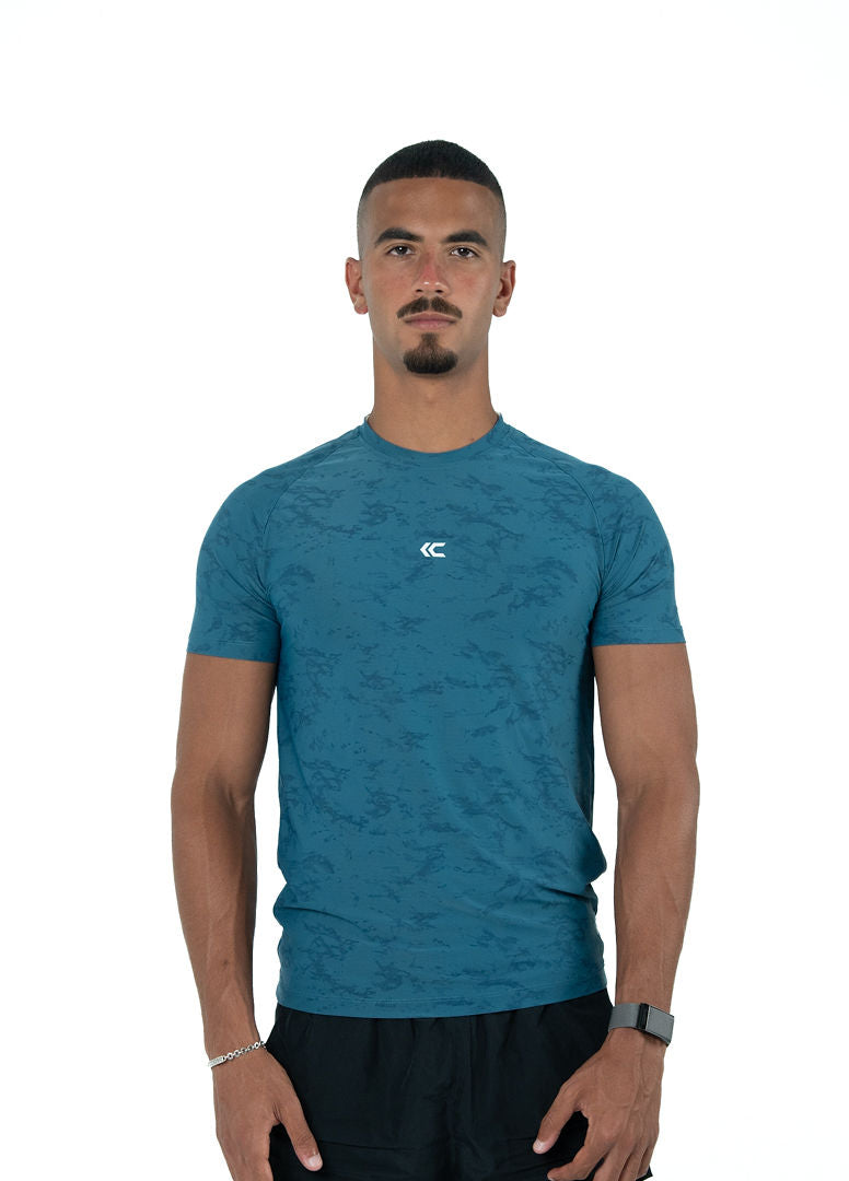 Blue Athletic Fit Tee