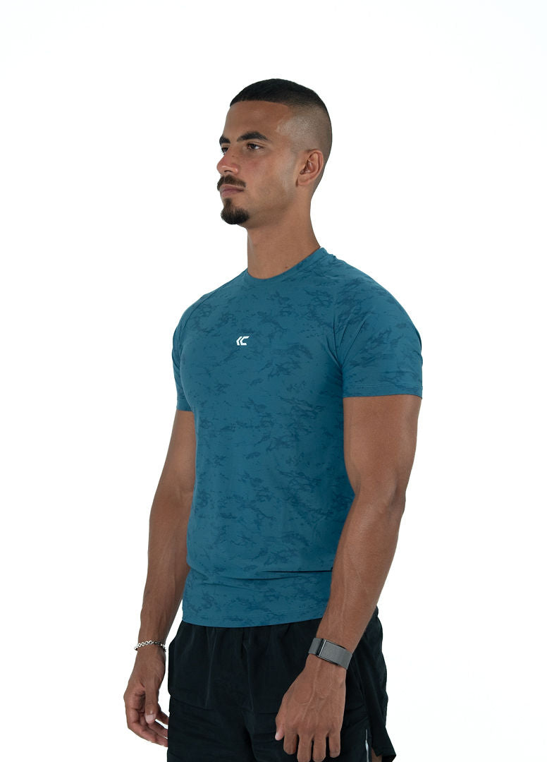 Blue Athletic Fit Tee