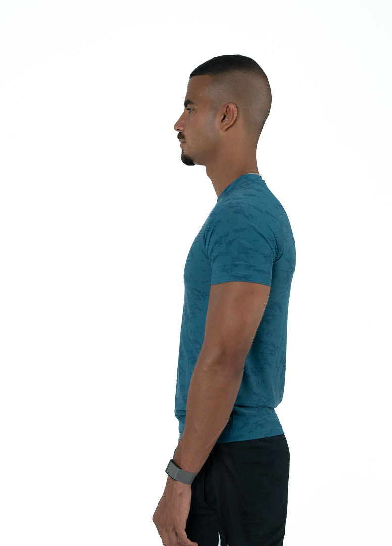 Blue Athletic Fit Tee