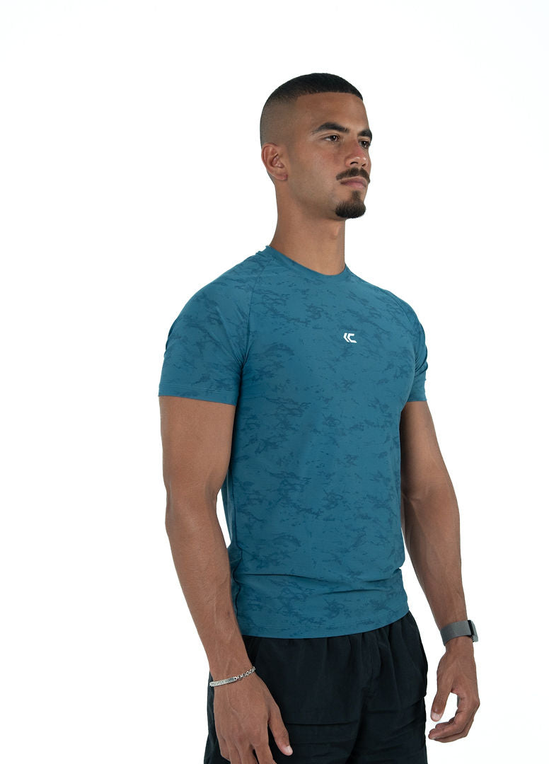 Blue Athletic Fit Tee