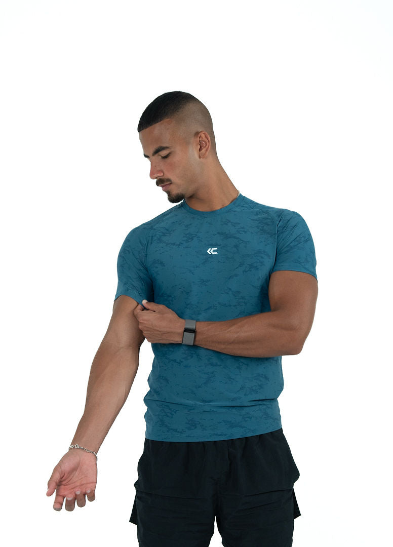 Blue Athletic Fit Tee