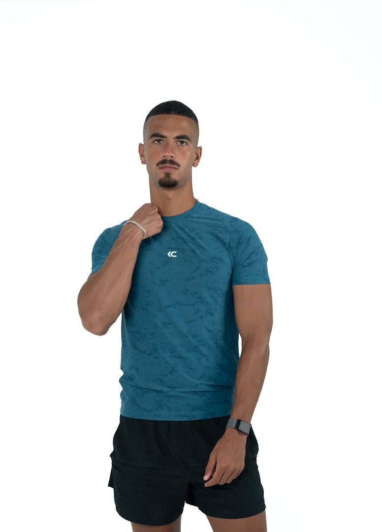Blue Athletic Fit Tee