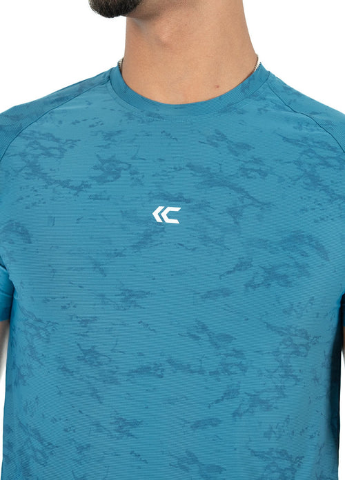 Blue Athletic Fit Tee