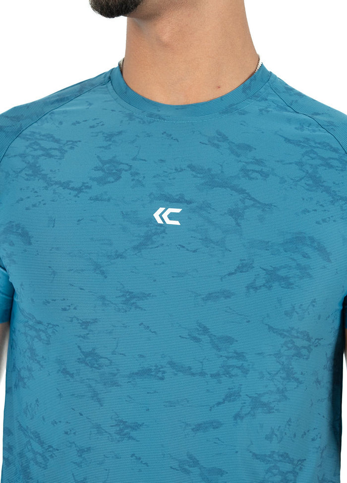 Blue Athletic Fit Tee
