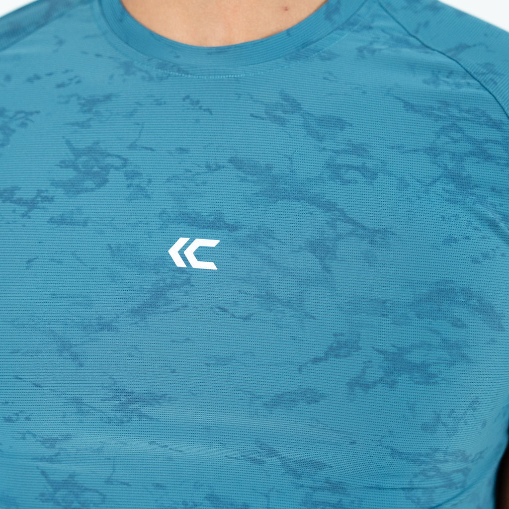 Blue Athletic Fit Tee