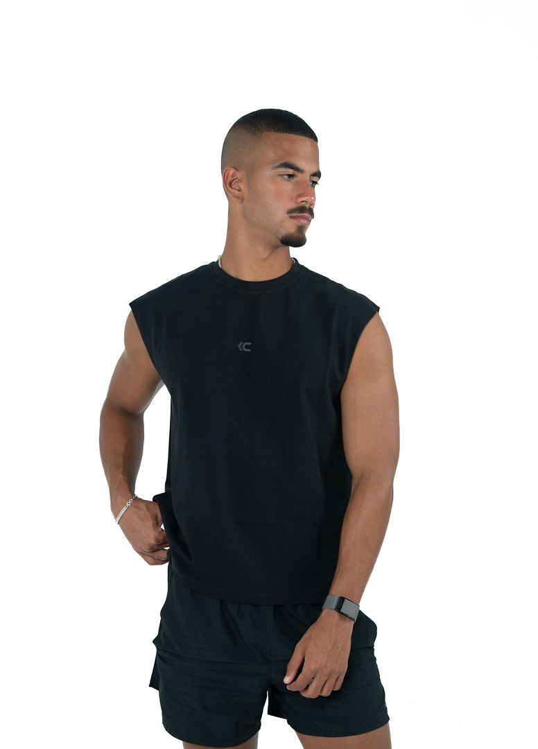 Black Sleeveless Tee