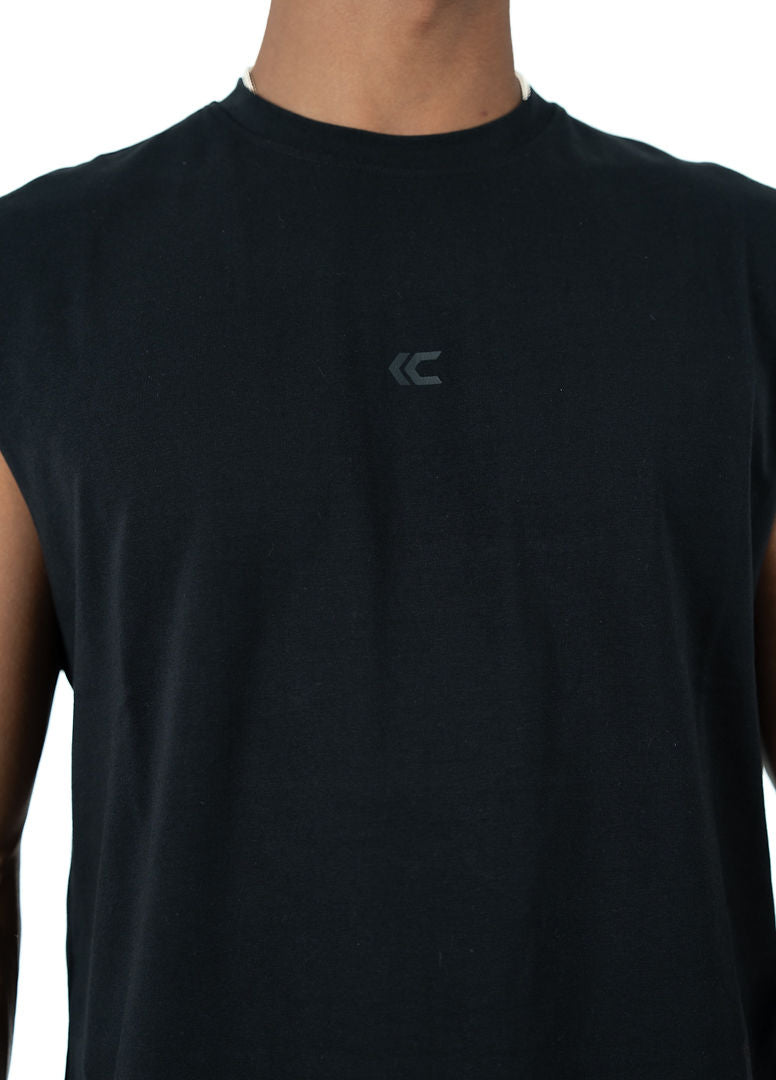 Black Sleeveless Tee