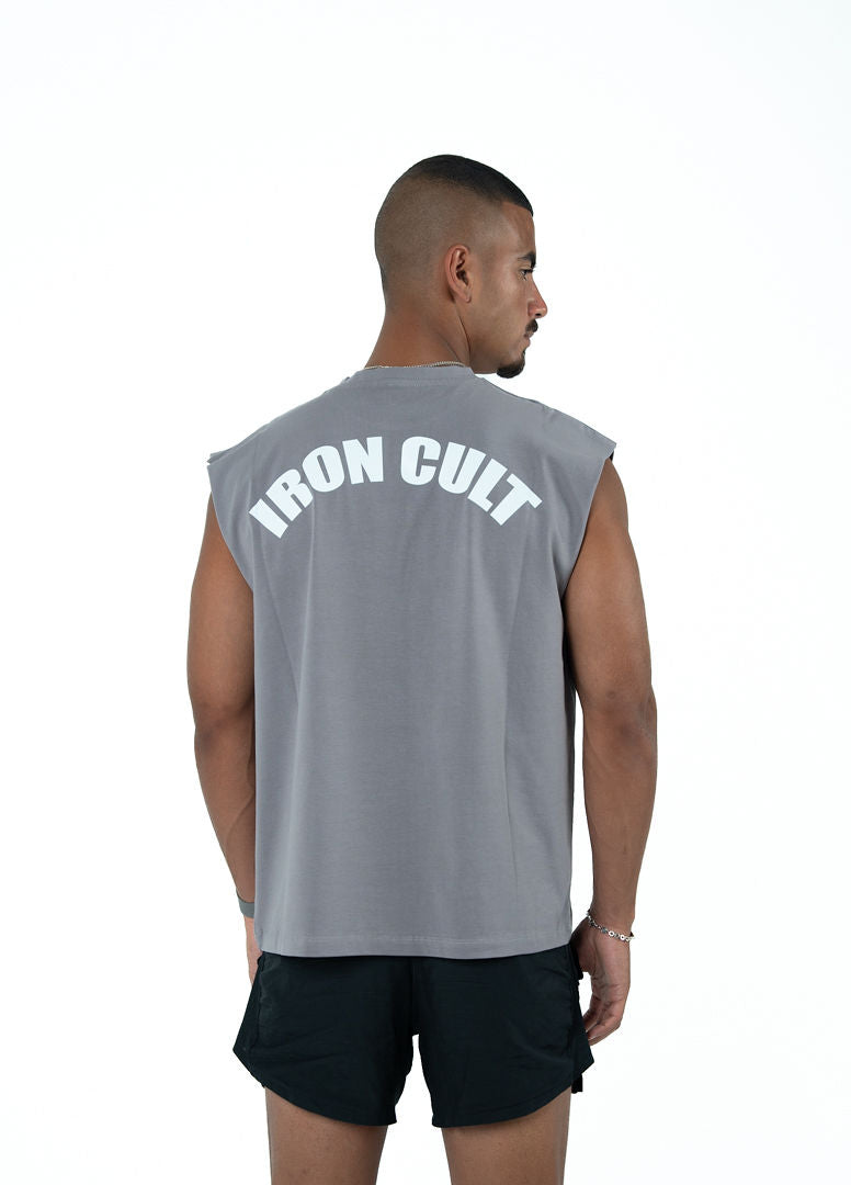 Gray Sleeveless Tee
