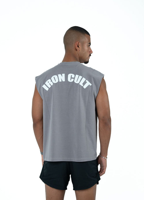 Gray Sleeveless Tee