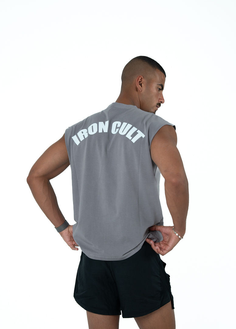 Gray Sleeveless Tee