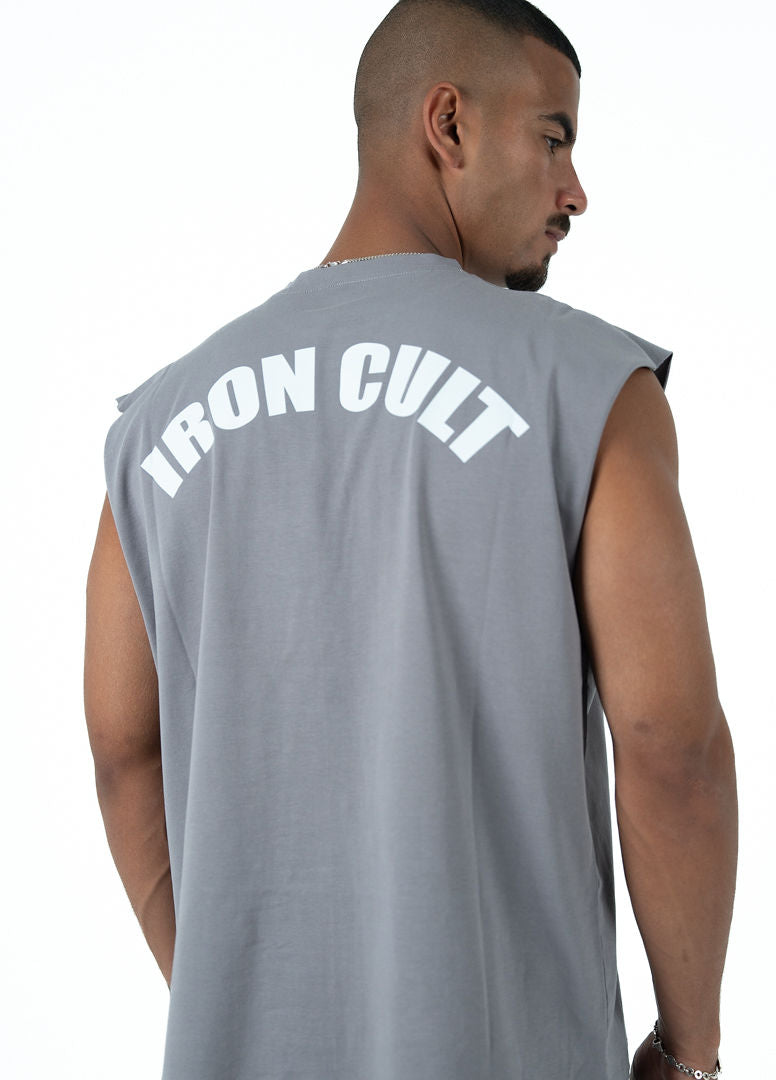 Gray Sleeveless Tee