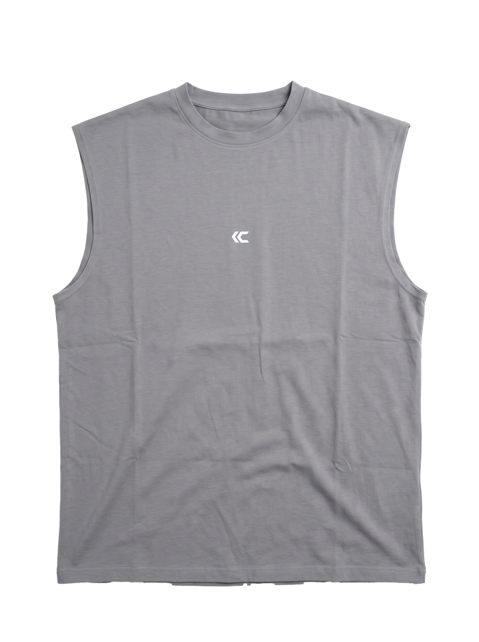 Gray Sleeveless Tee